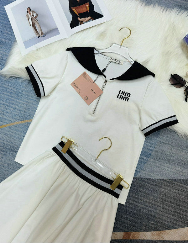 SPORTY PLEATED SKIRT SET
