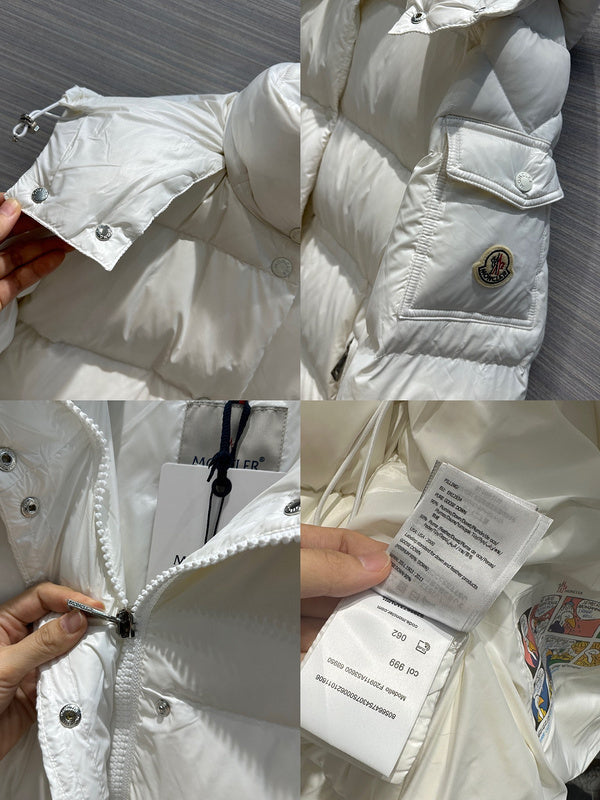 LONG HOODED QUILTED PUFFER COAT
