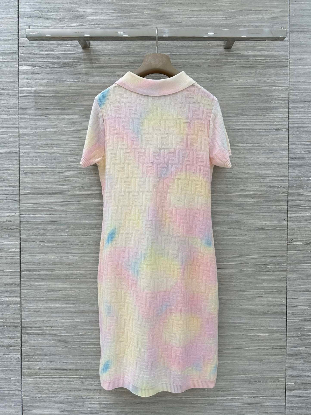 PASTEL KNIT POLO DRESS