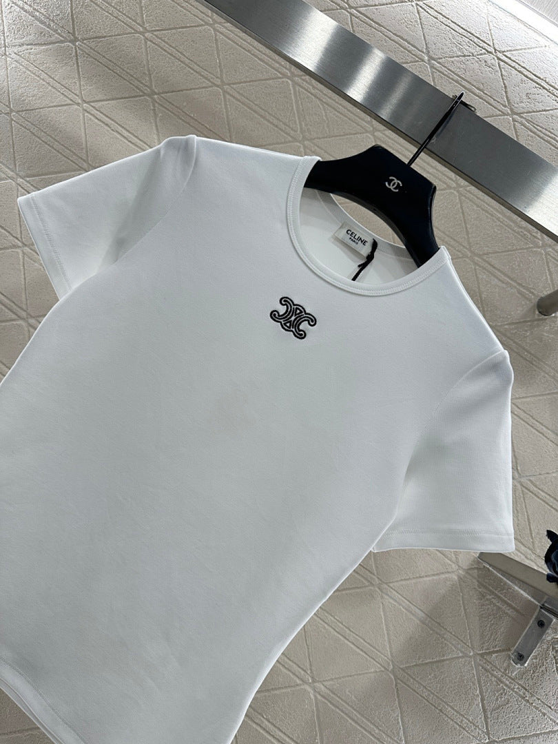 LOGO FITTED CREW NECK T-SHIRT