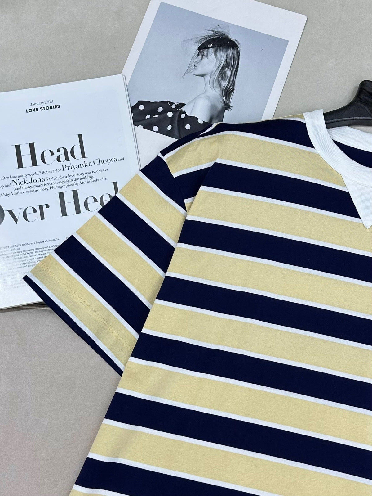 STRIPED POCKET T-SHIRT