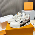 WHITE MESH PLATFORM SNEAKERS WITH LOGO DETAILS