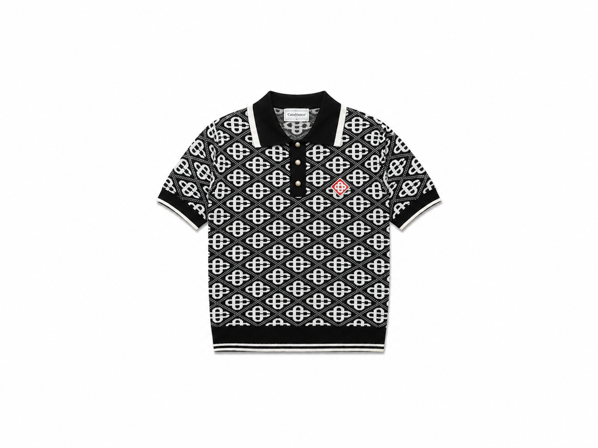MONOGRAM KNIT POLO SHIRT