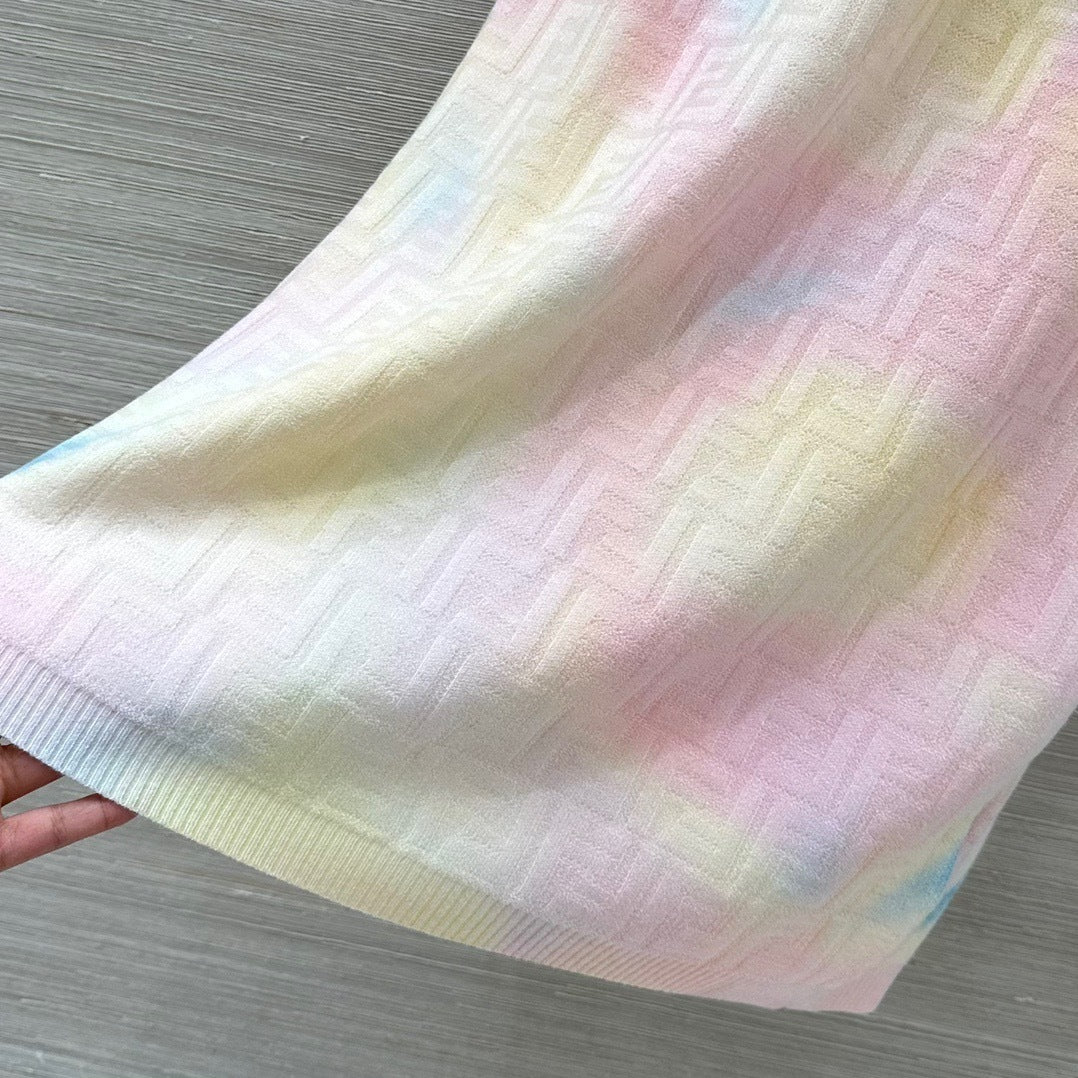 PASTEL KNIT POLO DRESS