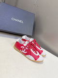 PINK WHITE RETRO SNEAKERS