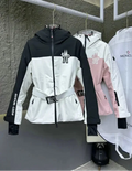 BELTED COLORBLOCK HOODED PERFORMANCE JACKET