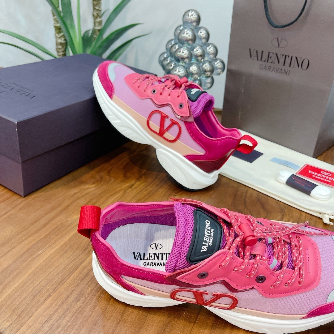 PINK PANELLED CHUNKY SNEAKERS