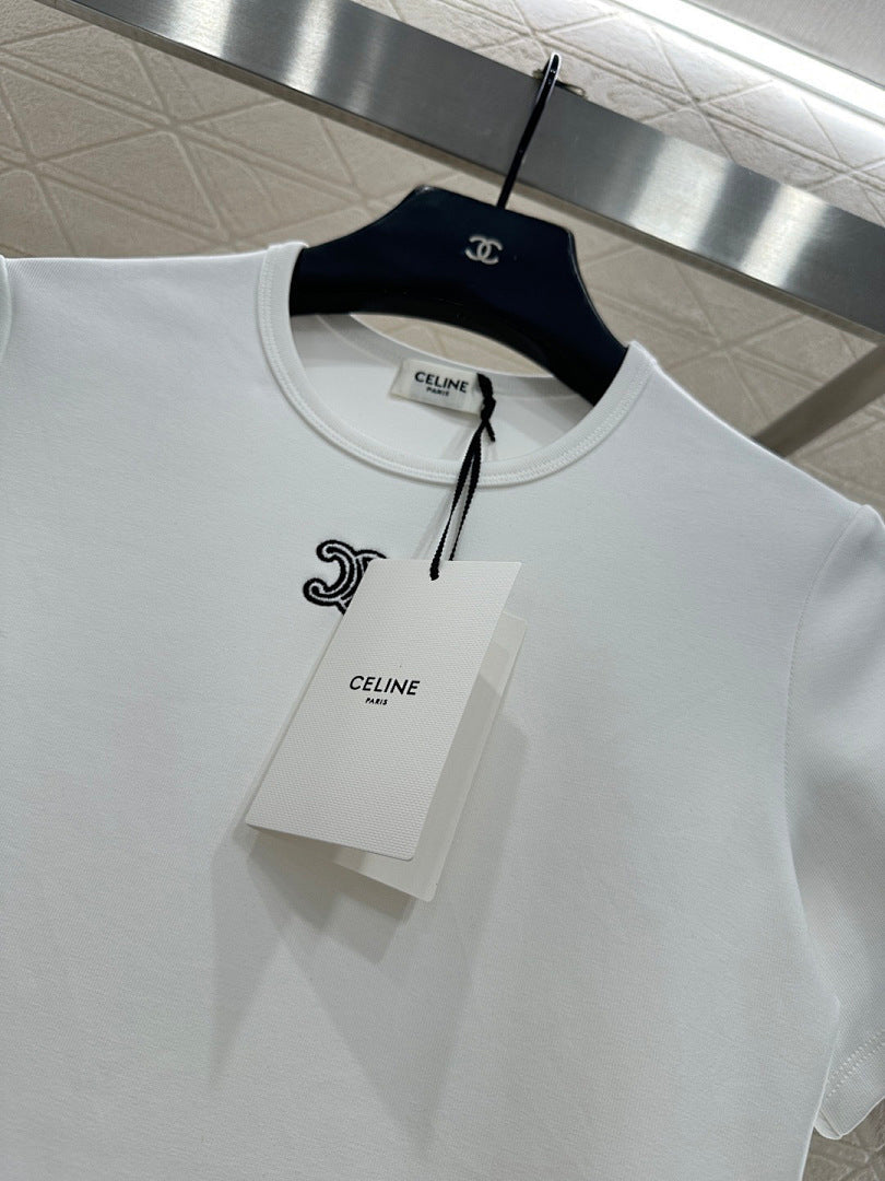 LOGO FITTED CREW NECK T-SHIRT
