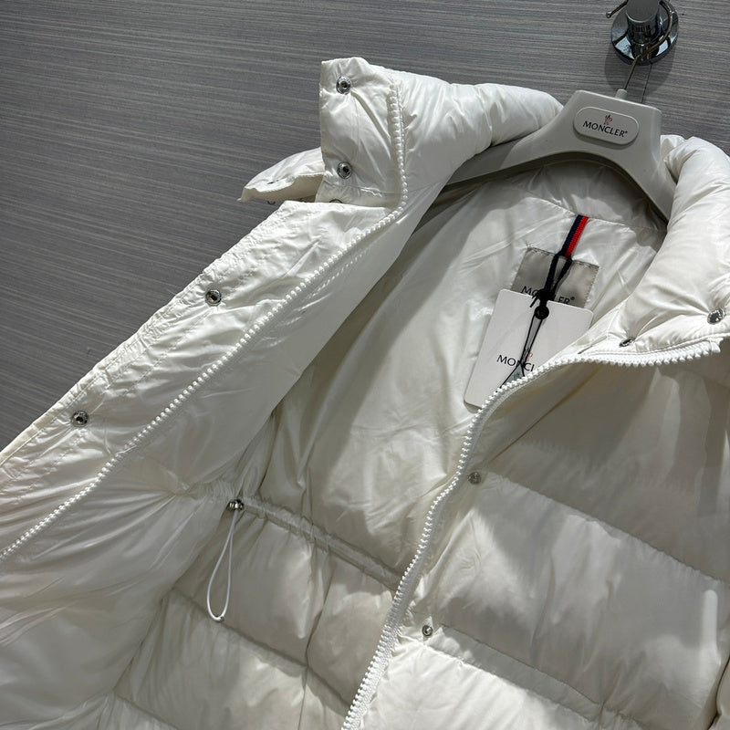 LONG HOODED QUILTED PUFFER COAT