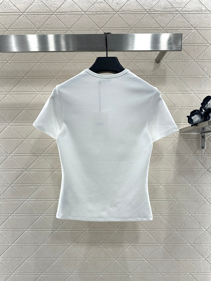 LOGO FITTED CREW NECK T-SHIRT