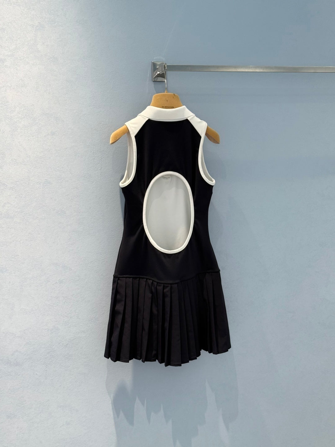SPORTY PLEATED MINI DRESS