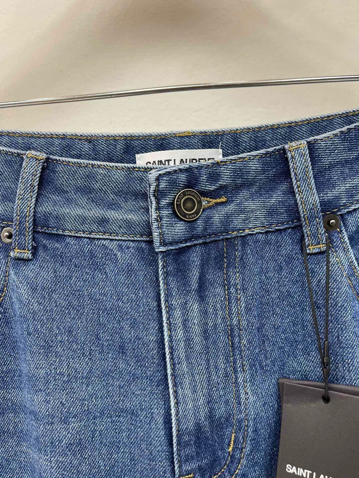 LOGO STRIPE STRAIGHT LEG DENIM JEANS