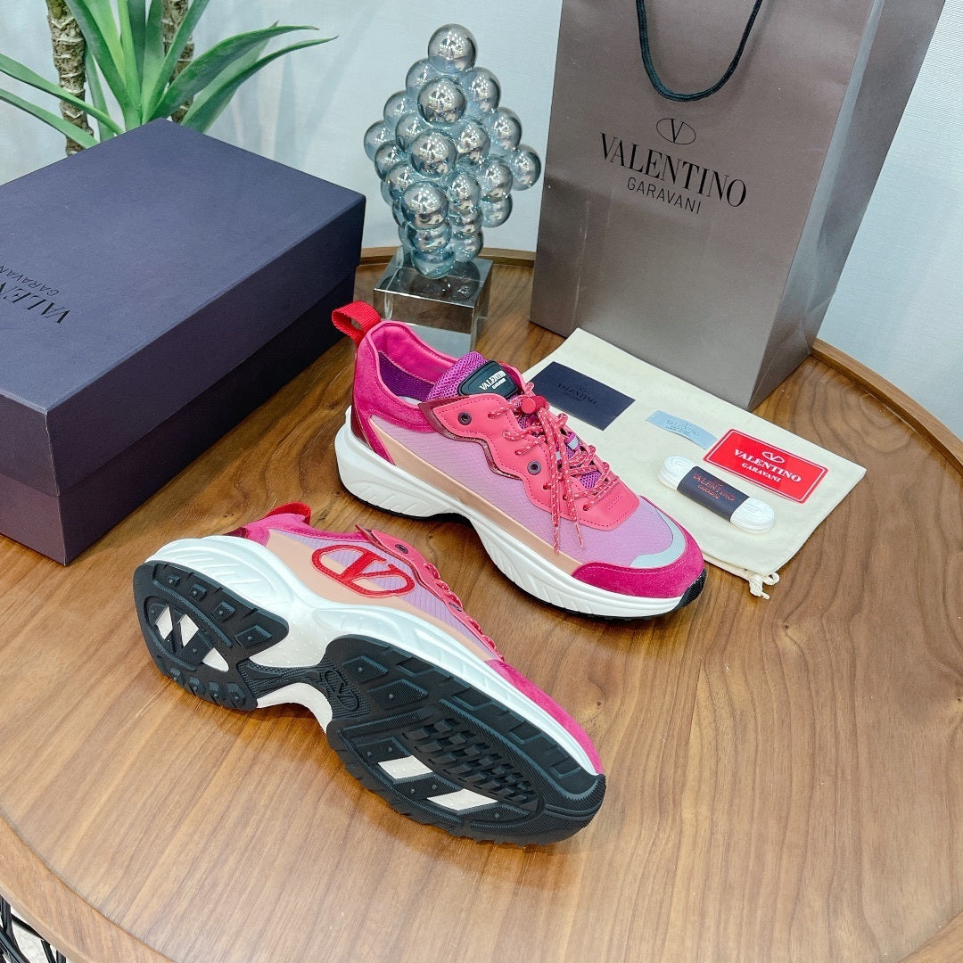 PINK PANELLED CHUNKY SNEAKERS