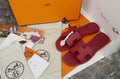 LUXE H-CUT LEATHER SLIDE SANDALS