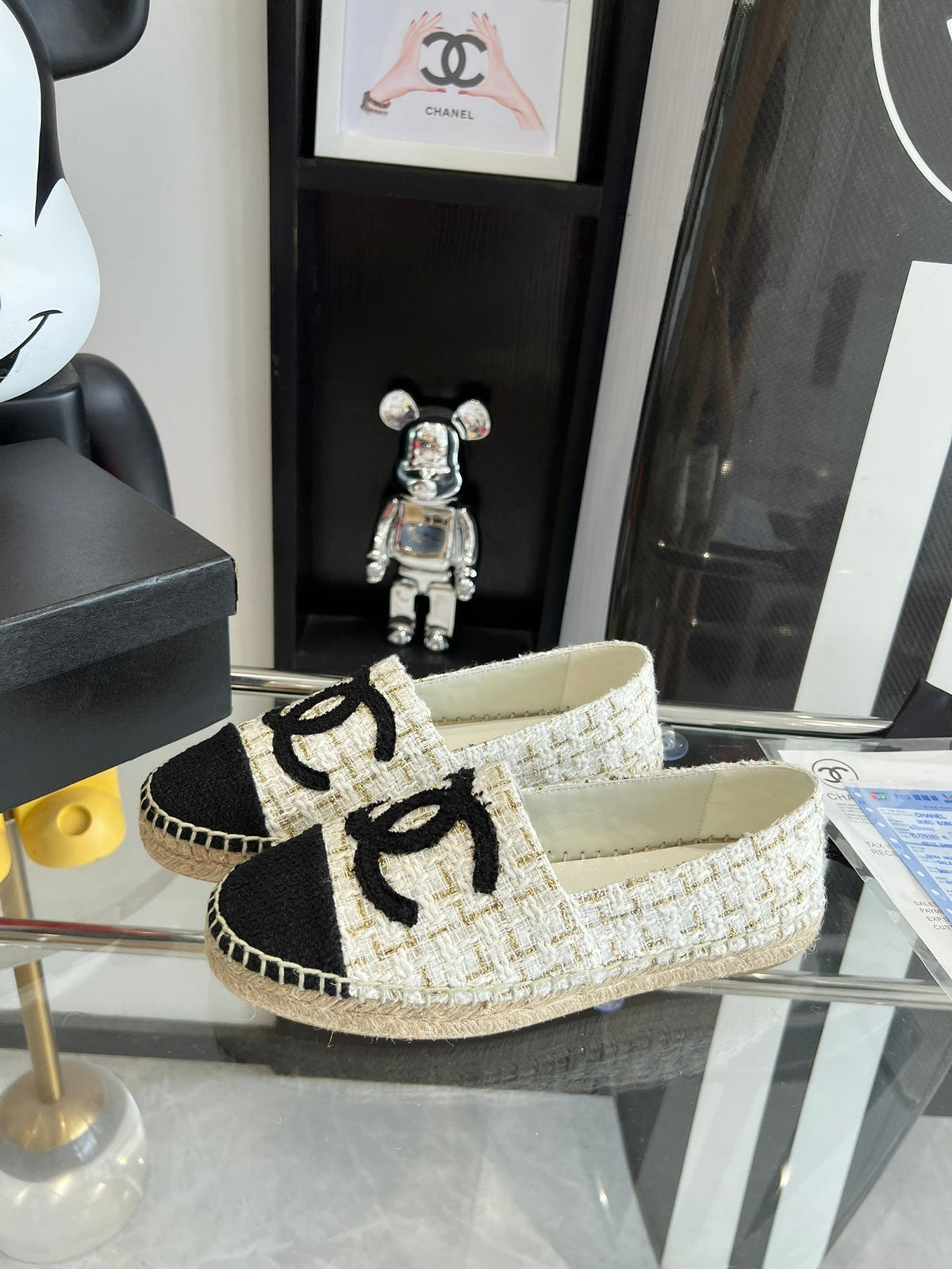 CLASSIC TWEED LOGO ESPADRILLE FLATS