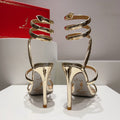 GOLD CHROME HEELS