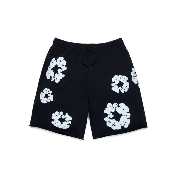 FLORAL PRINT SWEAT SHORTS