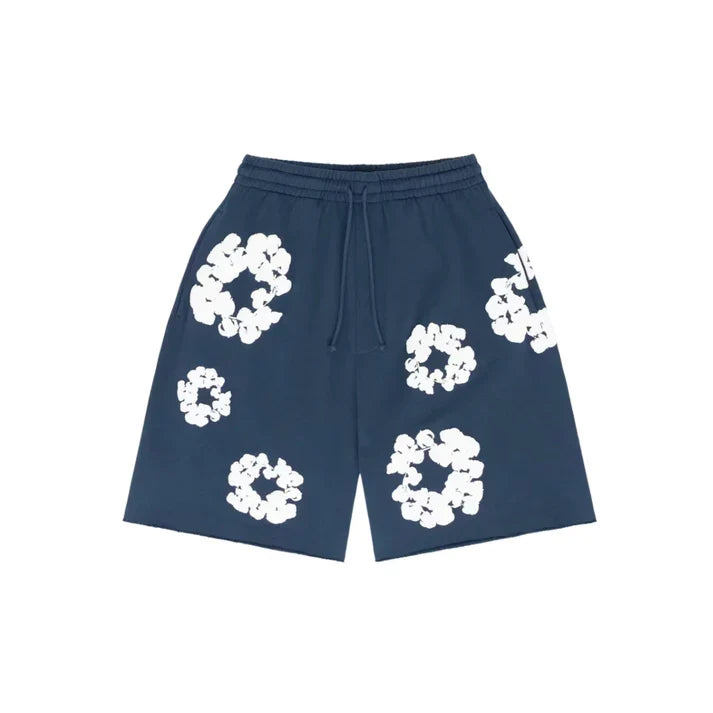 FLORAL PRINT SWEAT SHORTS