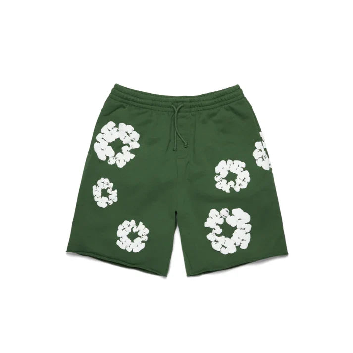 FLORAL PRINT SWEAT SHORTS