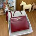 DEEP RED HANDBAG