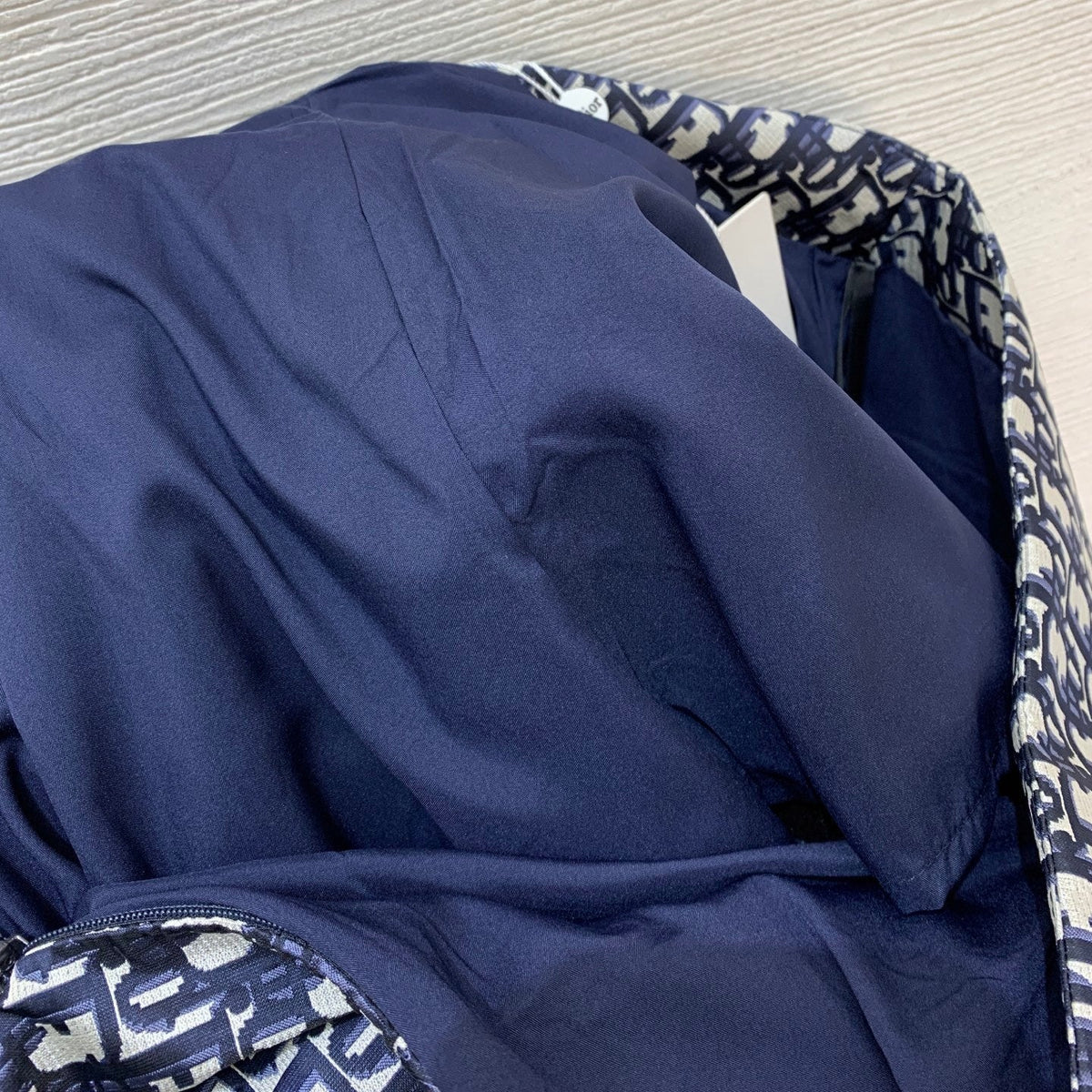BLUE MONOGRAM PLEATED MINI SKIRT