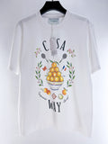 ORANGE GRAPHIC T-SHIRT