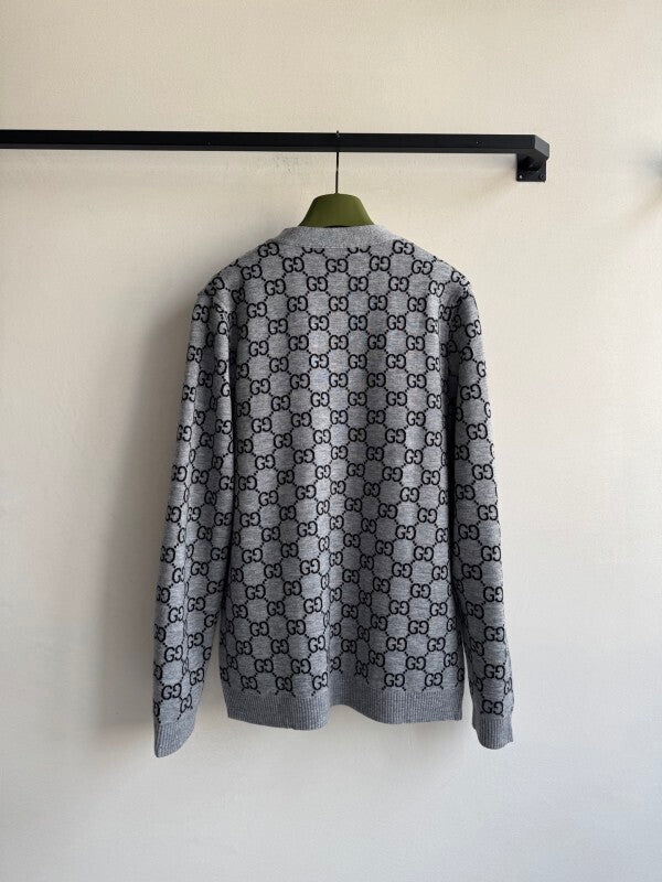 MONOGRAM V-NECK KNIT CARDIGAN