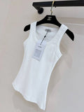 CLASSIC LOGO FITTED STRETCH TANK TOP