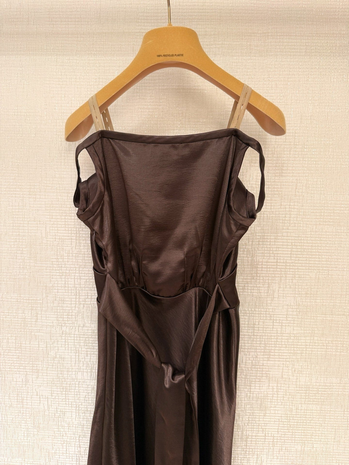 SATIN STRAP MAXI DRESS