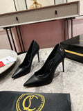 BLACK CLASSIC POINTED-TOE PUMPS