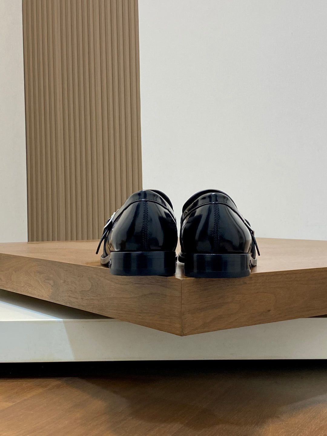 BLACK PATENT LOAFERS