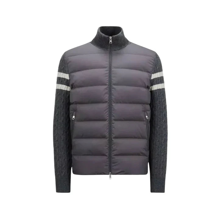 QUILTED KNIT SLEEVE JACKET