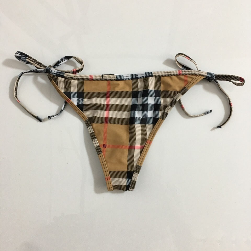 CLASSIC CHECK STRING BIKINI SET