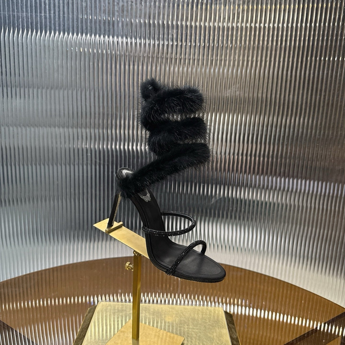 MIDNIGHT FUR HEELS