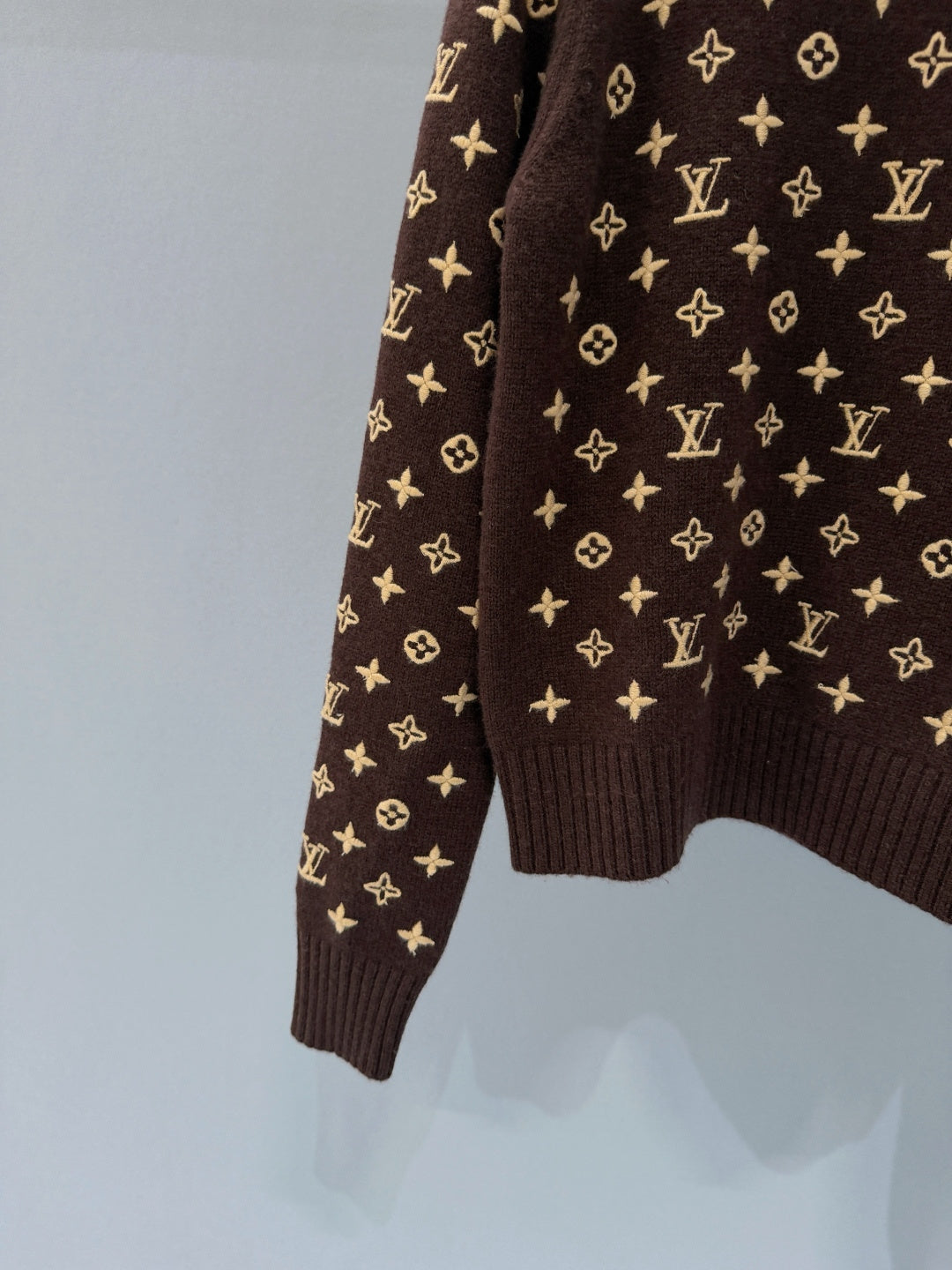 MONOGRAM KNIT CREWNECK SWEATER