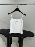 LOGO RIBBED CAMI TOP