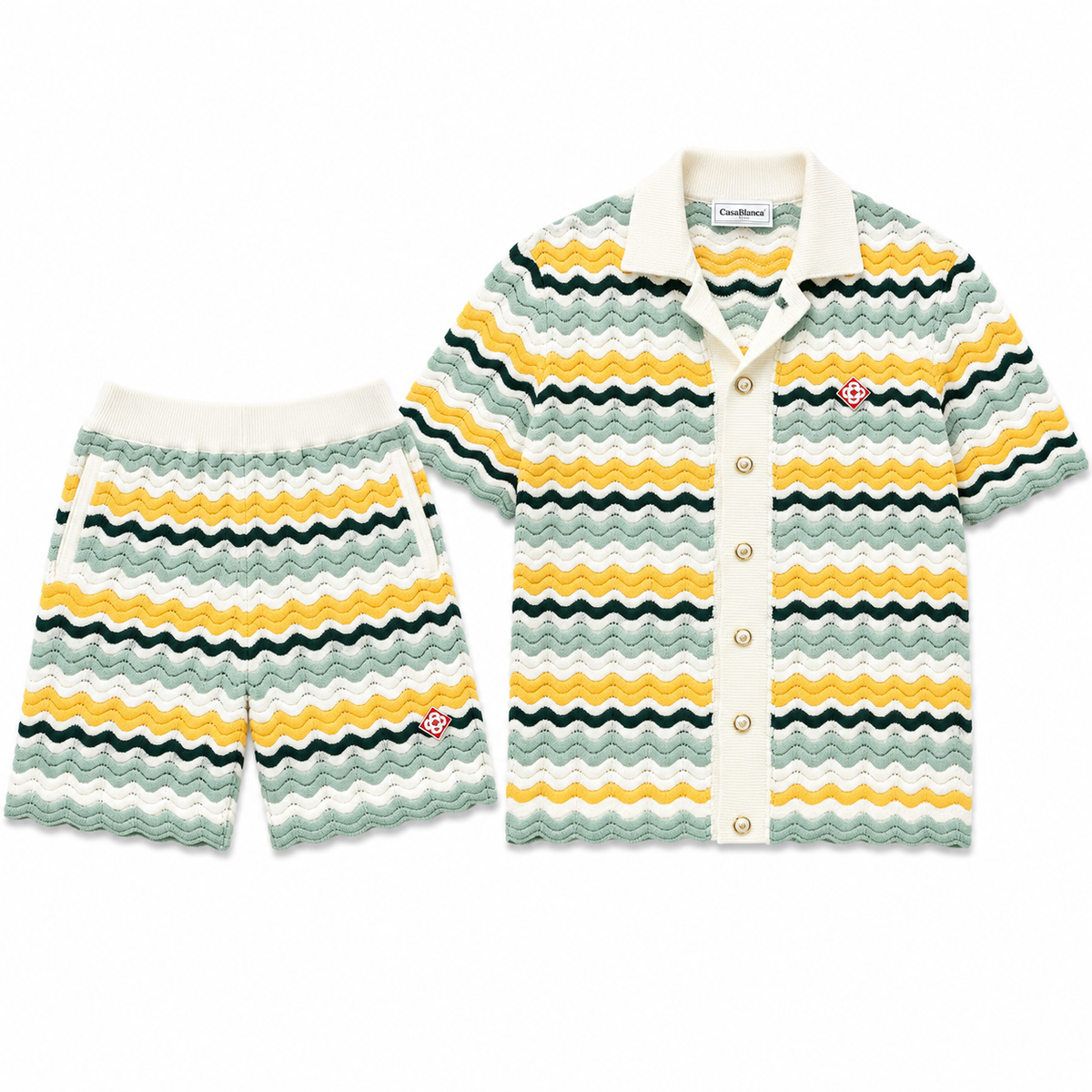 WAVE STRIPE KNIT SET