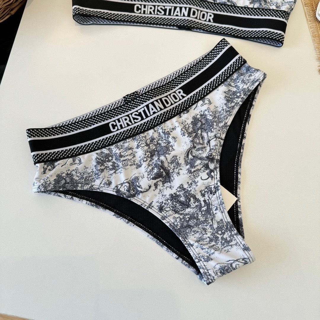 MONOCHROME LOGO BAND BIKINI SET