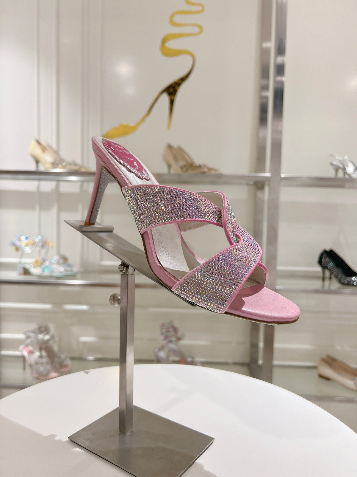 BLUSH CRYSTAL MULES