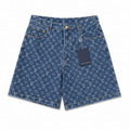 MONOGRAM DENIM SHORTS