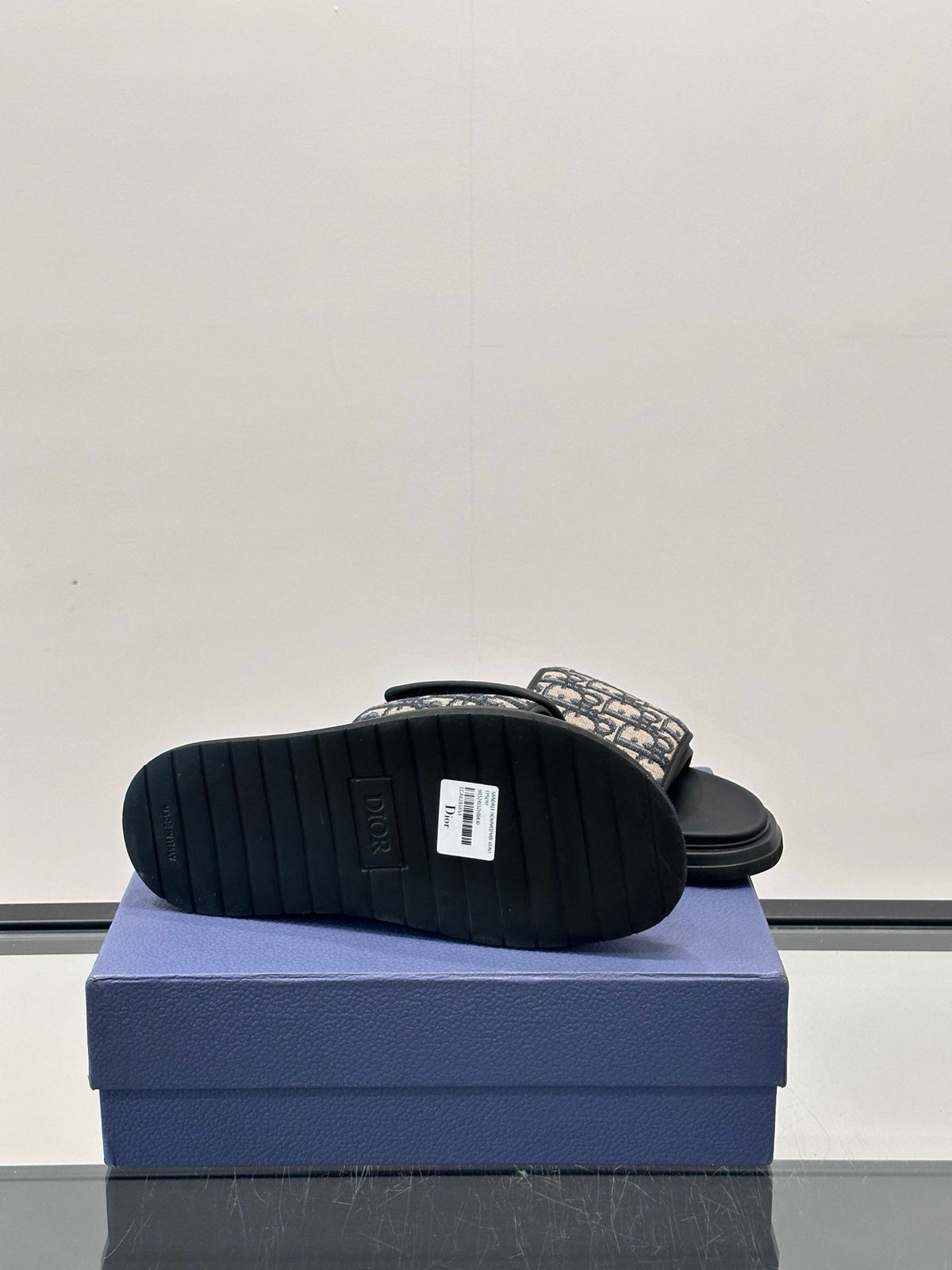 DESIGNER MONOGRAM SLIDE SANDALS