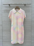PASTEL KNIT POLO DRESS