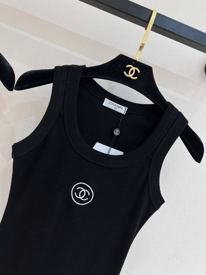 CLASSIC LOGO FITTED STRETCH TANK TOP