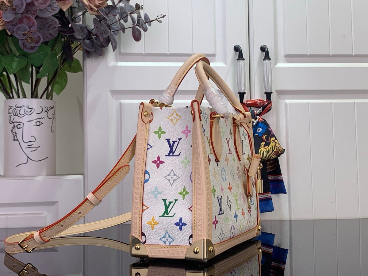 COLORBLOCK MONOGRAM TOP HANDLE TOTE