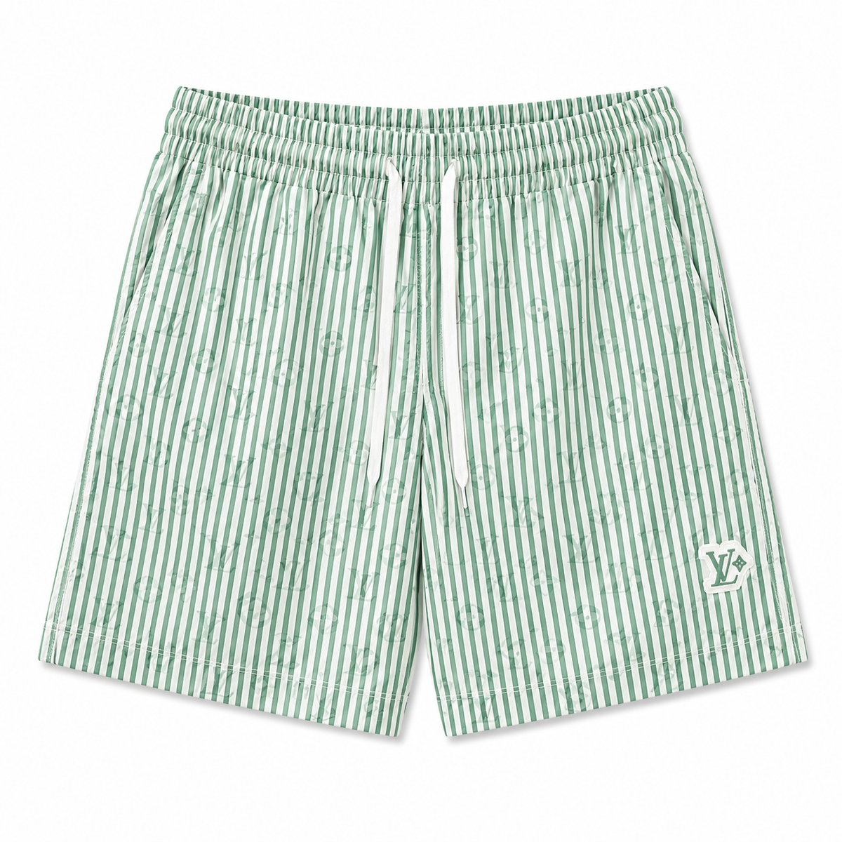 STRIPED SWIM SHORTS