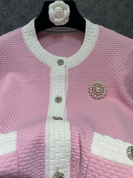 CLASSIC BUTTON KNIT CARDIGAN