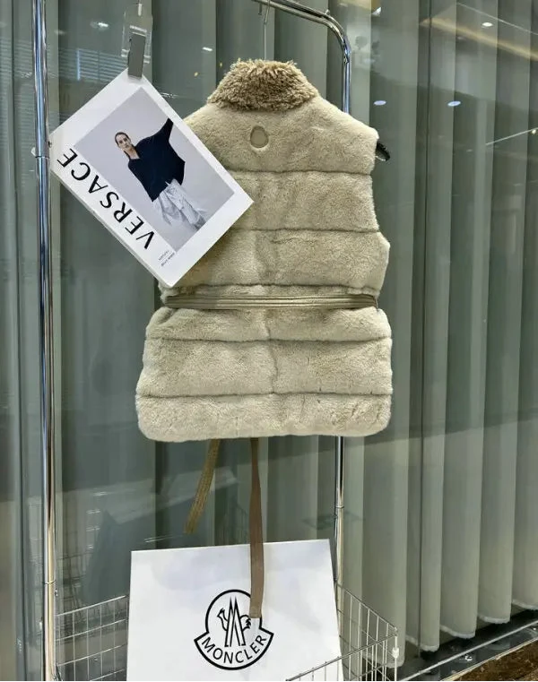 SHERPA BELTED QUILTED VEST