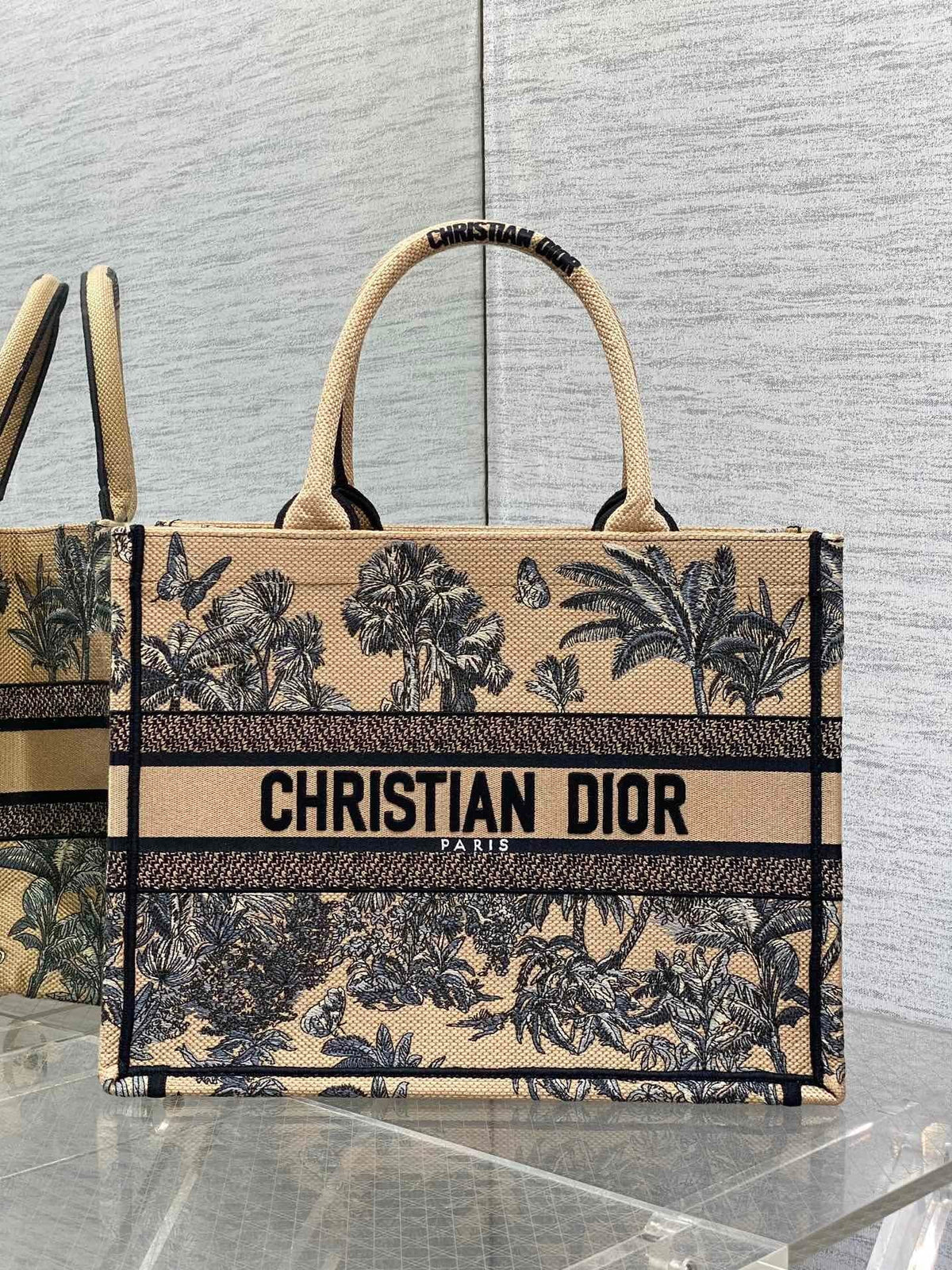 CANVAS TOTE BAG WITH BOTANICAL PRINT
