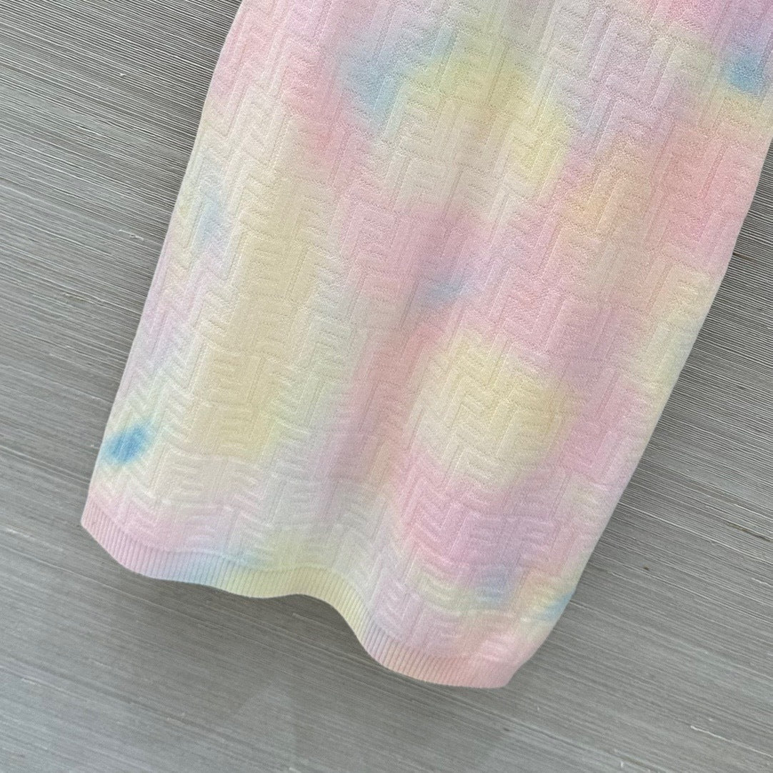 PASTEL KNIT POLO DRESS