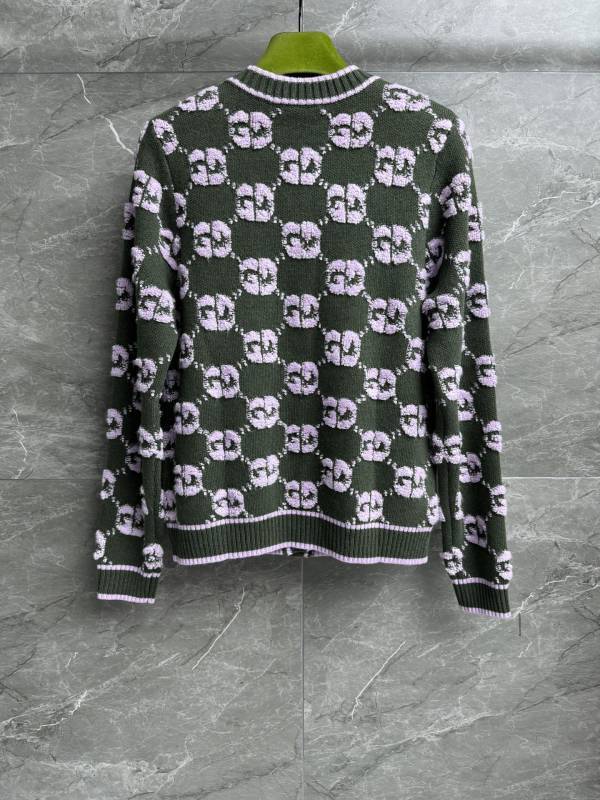 PATTERNED KNIT BUTTON CARDIGAN